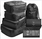 8-piece Set Luggage Divider Bag Travel Storage Clothes Underwear Shoes Organizer Packing Cube Bag